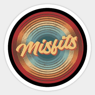 Misfits Vintage Circle Sticker